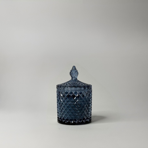 Cukierniczka świeca sojowa niebieska