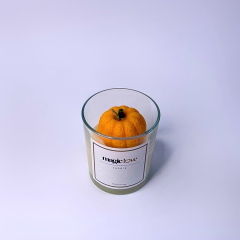 Świeca sojowa Jesień duża dynia