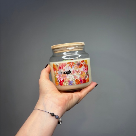 Świeca sojowa Magic Love średni słoik