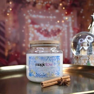 Świeca sojowa Magic Love zimowa mała