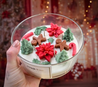 Świeca sojowa Świąteczna duża