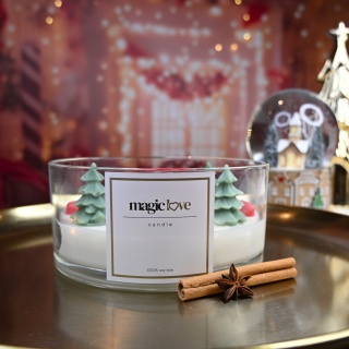 Świeca sojowa Świąteczna duża