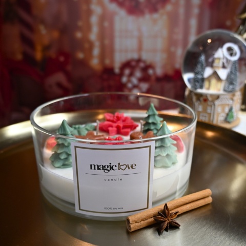 Świeca sojowa Świąteczna duża