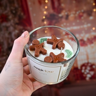 Świeca sojowa Świąteczne Pierniczki mała