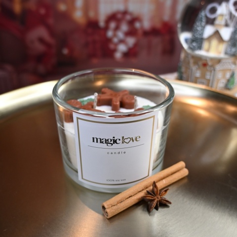 Świeca sojowa Świąteczne Pierniczki mała