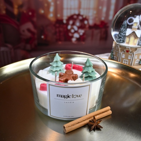 Świeca sojowa Świąteczna średnia