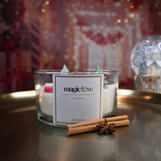 Świeca sojowa Świąteczna średnia