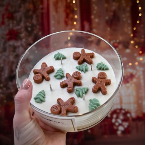 Świeca sojowa Świąteczne Pierniczki duża