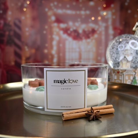 Świeca sojowa Świąteczne Pierniczki duża