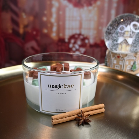 Świeca sojowa Świąteczne Pierniczki Średnia