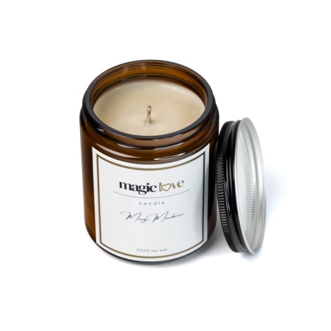 Świeca sojowa classic bursztynowy słoik