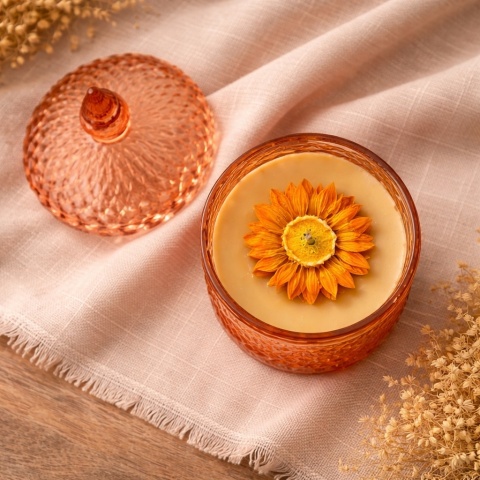Cukierniczka świeca sojowa pomarańczowa