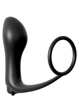 Plug-ASS GASM COCKRING PLUG BLACK Pipedream