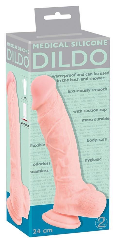 Realistyczny gruby duży penis dildo przyssawka 24c Medical Silicone