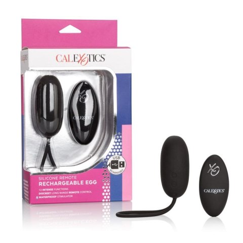 Jajko/wibr-REMOTE RECHARGEABLE EGG BLACK CalExotics