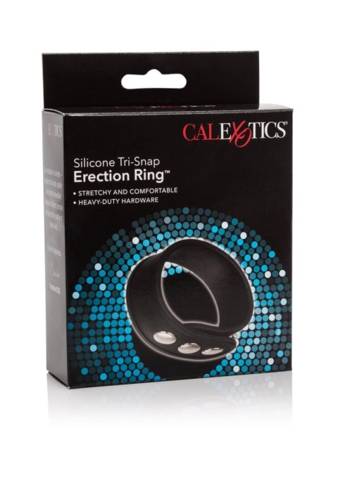 Pierścień-TRI-SNAP ERECTION RING BLACK CalExotics