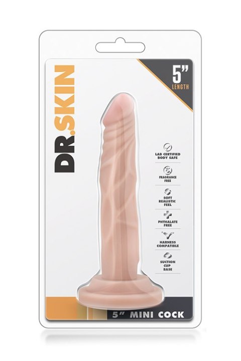 Dildo-dr. skin 5 inch mini cock flesh Blush