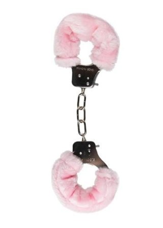 Kajdanki-furry handcuffs - pink Easytoys