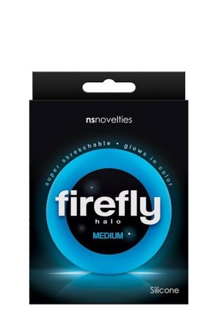 Pierścień-FIREFLY HALO MEDIUM BLUE NS Novelties