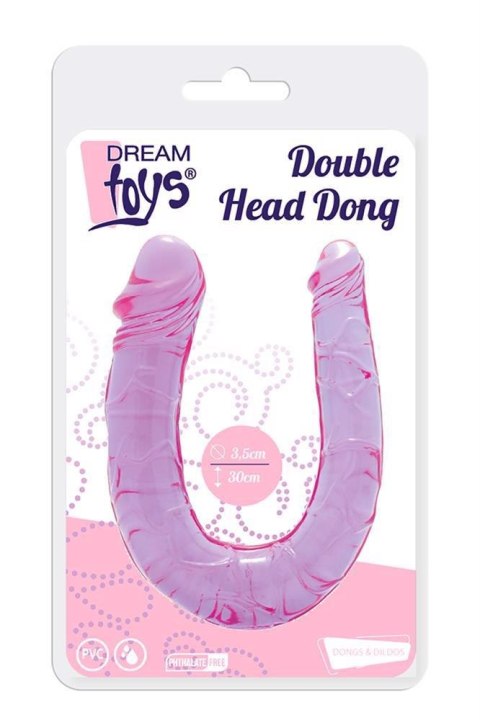 Silikonowe dildo dwie końcówki elastyczne 30cm Dream Toys