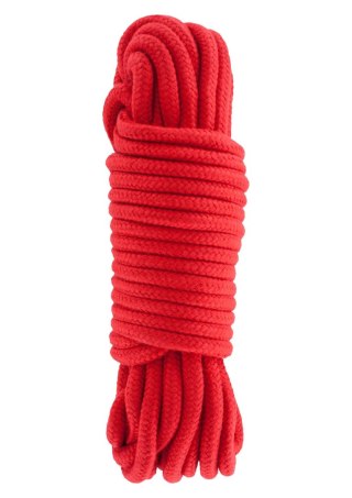 Wiązania-BONDAGE ROPE 10 METER RED Hidden Desire