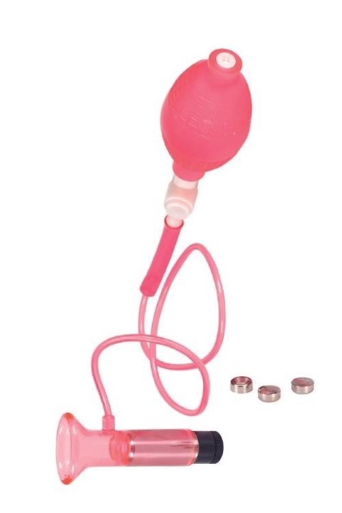 Pompka-clitoral vibrating pump - clear hot pink Seven Creations