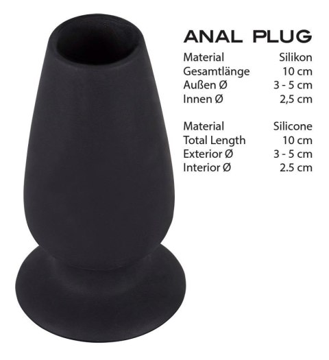 Otwarty korek analny plug tunel sex zatyczka 10cm You2Toys