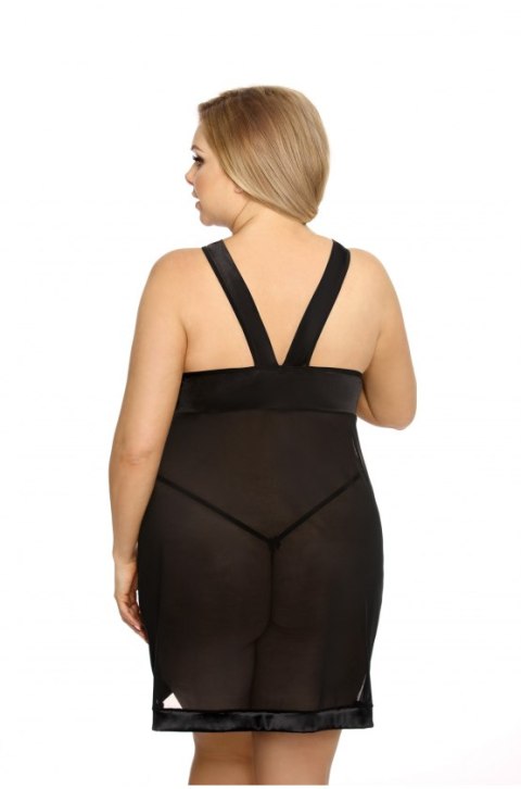 Samara black chemise L+ ( czarna halka ) Anais