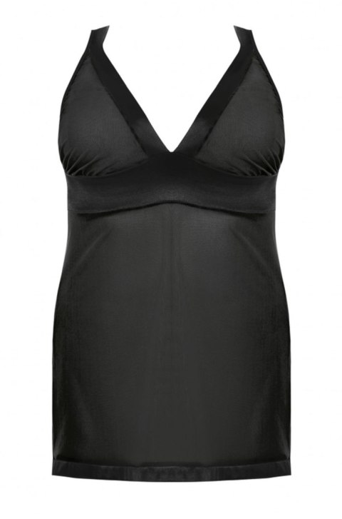 Samara black chemise L+ ( czarna halka ) Anais