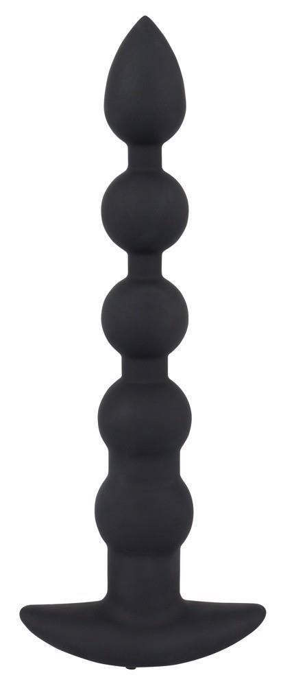 Wibrujące koraliki kulki analne sonda 7trybów 21cm Black Velvets