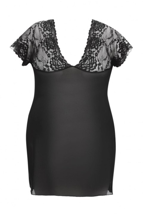 Marina black chemise XL+ ( czarna halka ) Anais