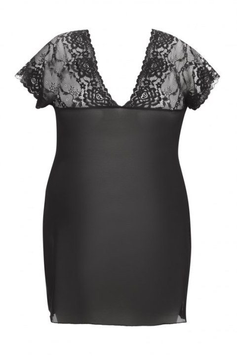 Marina black chemise XXL+ ( czarna halka ) Anais