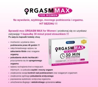 Tabletki na libido orgazm dla kobiet ORGASM MAX Medica