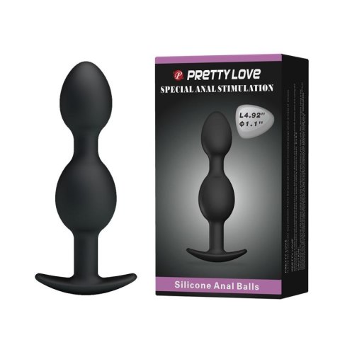 Obciążony wibrujący korek analny kulki sex 12cm Pretty Love