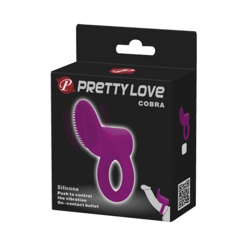 Pierścień erekcyjny z sex masażerem łechtaczki Pretty Love