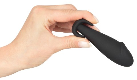 Silikonowy korek analny mały penis plug sex 10cm Black Velvets