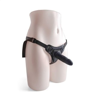 Czarne majtki strap-on z silikonowym dildo 10 cm Toyz4lovers