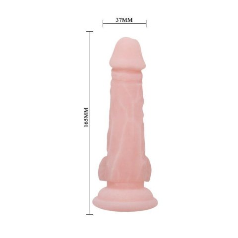 Duże grube dildo z przyssawką i jądrami sex 16cm BAILE