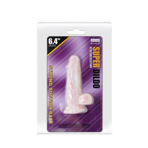 Duże grube dildo z przyssawką i jądrami sex 16cm BAILE