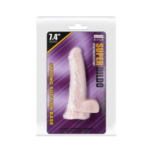 Duże grube dildo z przyssawką i jądrami sex 18cm BAILE