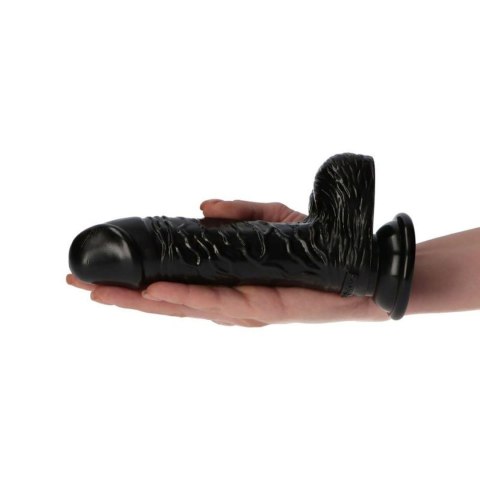 Żylaste czarne realistyczne dildo przyssawka 16 cm Toyz4lovers