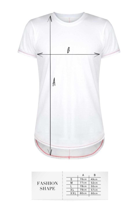 T-shirt men white L fashion Demoniq