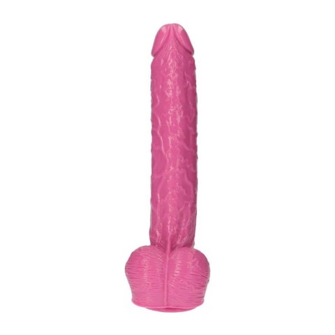 Wielki różowy penis ogromne dildo z jądrami 30 cm Toyz4lovers