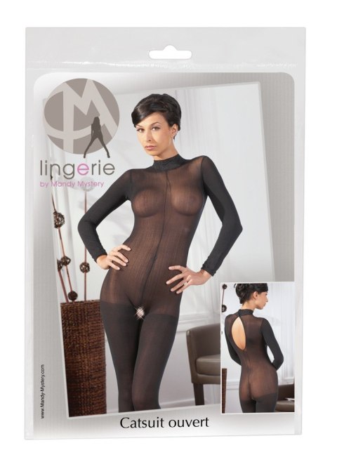 Catsuit bodystocking siateczka otwarty krok m/l NO:XQSE