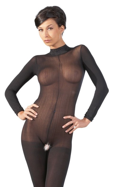 Catsuit bodystocking siateczka otwarty krok m/l NO:XQSE