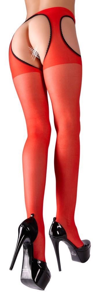 Sex Tights red L/XL Cottelli LEGWEAR