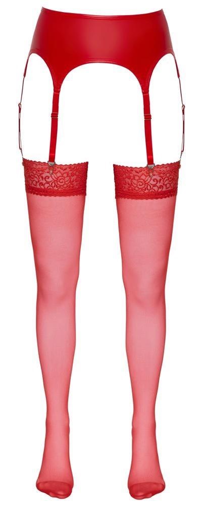 Stockings red 3 Cottelli LEGWEAR