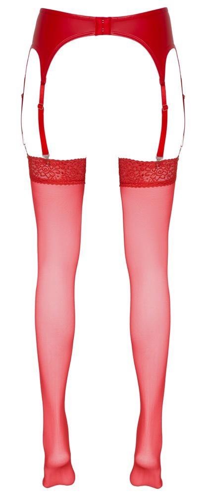 Stockings red 3 Cottelli LEGWEAR