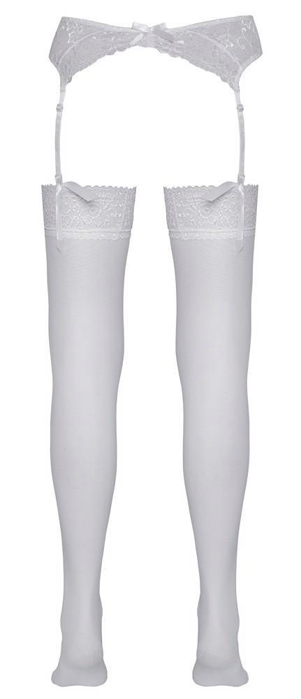 Stockings white 3 Cottelli LEGWEAR