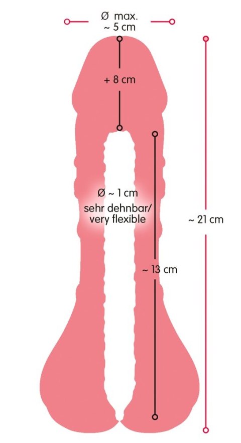 Przedłużka penisa masturbator 2w1 realistyczny sex Nature Skin